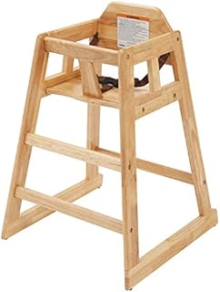Winco Unassembled Wooden High Chair, Natural