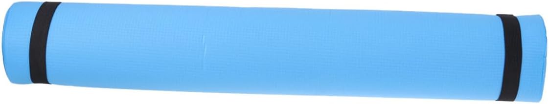 Portable Slip Yoga Mat for Hot Yoga Aerobic Fitness Lightweight Eva Exercise Mat Blue for Outdoor Camping Stretching Routines