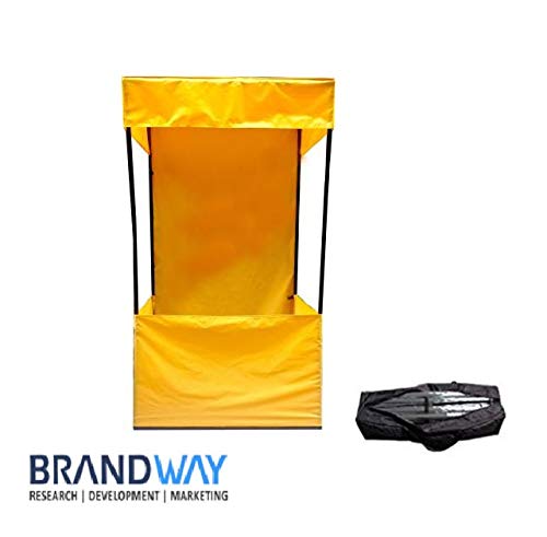 Image of 6x6x7 ft. Canopy - Tetron Waterproof, Foldable & Portable for Advertisement, Pop-up Shop, Outdoor Display, Product Promotion | UV Protection | Quick Setup | Versatile Usage (Yellow)