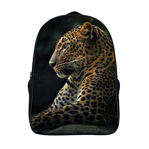 Sac à dos école confortable à motif léopard pour soulager le dos des ados