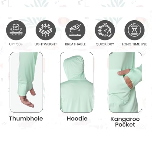 INGEAR Boys' Rash Guard Long Sleeve UPF 50+ UV Protection Swim Shirt, Hooded Sun Shirt, Quick Dry Fishing Shirt for Kids2