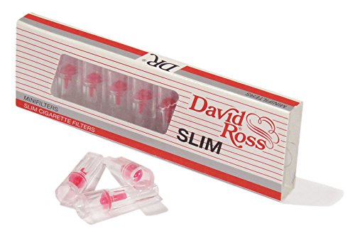 1 box of 10 - OF DAVID ROSS SLIM 5MM TAR FILTERS FOR ROLLUP TAR CATCHER FOR EXTRA SLIM TIPS 5mm