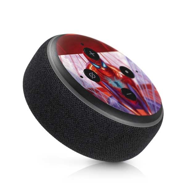 Skinit Decal Audio Skin Compatible with Amazon Echo Dot 3 - Officially Licensed Marvel Spiderman Web Slinger Design