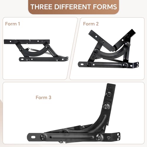 NATGAI Sofa Couches Bed DIY Adjustable Spring Mechanism Futon Hinge Hardware Triple Click Hinge Hardware for Sleeper Sofa Bed Furniture by NATGAI - Used condition - Image 5