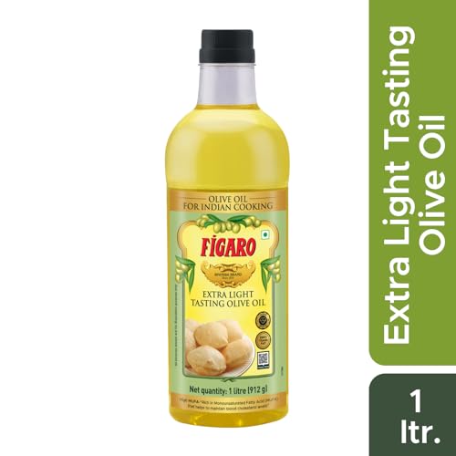 Image of Figaro Extra Light Tasting Olive Oil- Ideal for All Indian Cooking- Suitable for Deep Frying- Imported from Spain- 1L (Pack of 2)