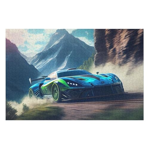 Puzzle voiture de sport 1000 pièces activité détente en famille