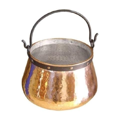 CopperGarden Kupferkessel 40 L mit Henkel I Robuster Kessel aus verzinntem Kupfer Cover