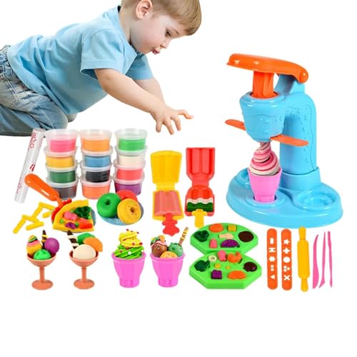 Vibhgtf Juego de plastilina de juego – Juego de plastilina para jugar | Dough Kitchen Creations Juego de juego para niñas y fin de semana de cumpleaños, regalo para niños