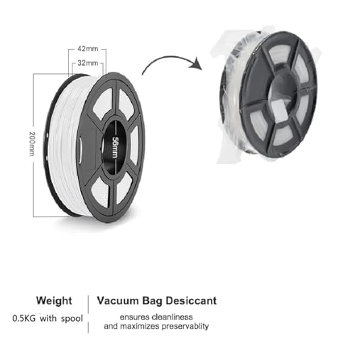 Filamento TPU 1.75mm Flexible Resistente al Envejecimiento 0.5KG - Fernando Cortés