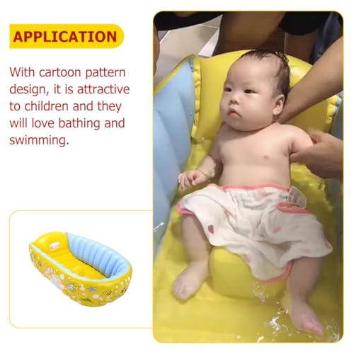 Bain intérieur pour bébé avec cette baignoire gonflable facile à ranger