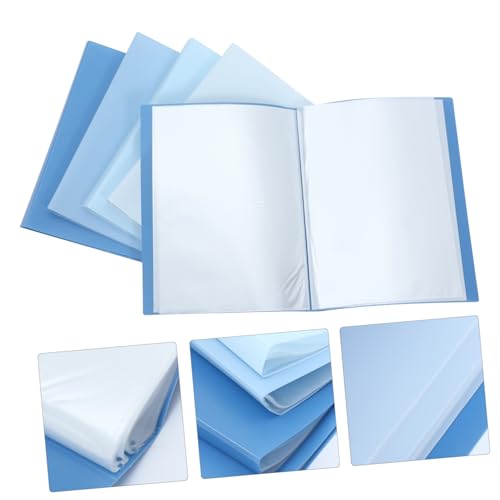 Porte-documents A4 PP bleu DOITOOL 5 pièces avec poches multiples - 6