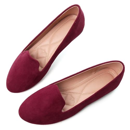 Image of SAILING LU Women Round Toe Comfortable Ballet Flats | Shoes for Women, Dressy, Slip-ons, Loafers