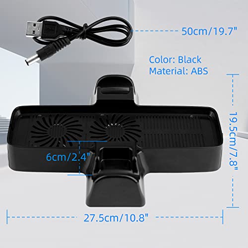 Ostent 3 In 1 Usb Cooling Fan + Console Controller Stand For Microsoft Xbox 360 Slim #TOP5