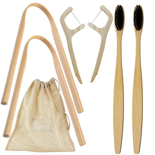 Bamboo Wooden Oral Hygiene Kit Ã¢â‚¬â€œ Eco Friend
