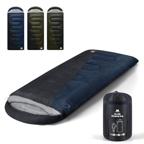 TANSTRIDER Sleeping Bags for Adults Cold Weather & Warm,Backpacking,0 Degree XXL Camping Sleeping Bag with Compression Sack Great Camping Essentials Gear for Winter Hiking, Hunting