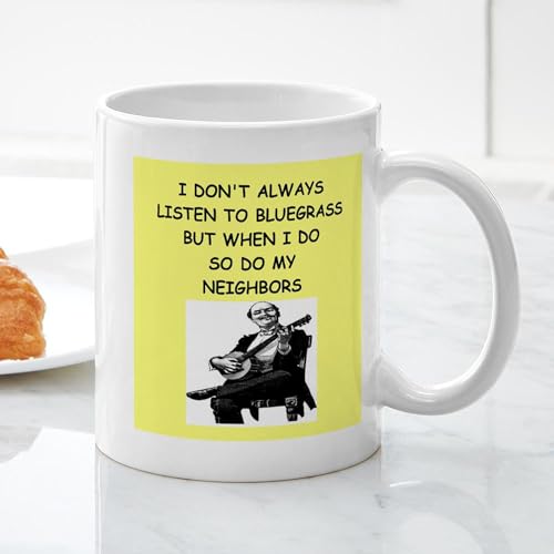 Taza de cerámica 11 oz azul miniatura 5