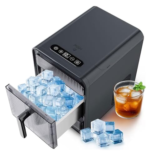 Máquina de hielo autolimpiante para cocina compacta con producción rápida de 12 cubitos