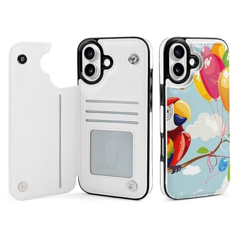 Étui iPhone 16 Plus perroquet idéal pour voyager léger au quotidien