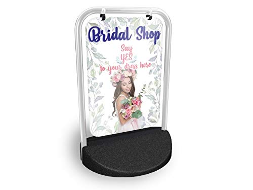 Bridal Shop Eco Swinger Pavement Sign MEGA Listing Outdoor Street Advertising Display…