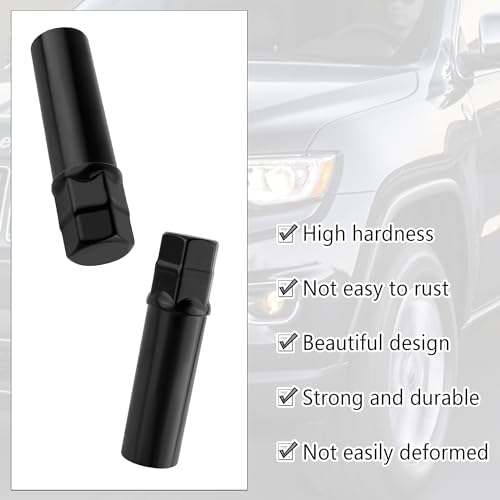 CXCCOI 2PCS Spline Lug Nut Socket Set,CRV Steel Locking Lug Nut Removal Tool for Quick Removing/Installing Lug Nuts,M12/M14 Wheel Lock Removal Kit Fits with Spline Drive Tuner