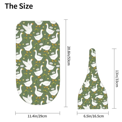 Image of Lcokin Cute Goose Baby Stuff Swaddle Blanket Hat Set for Boys Girls, Newborn Receiving Blanket Shower Gift