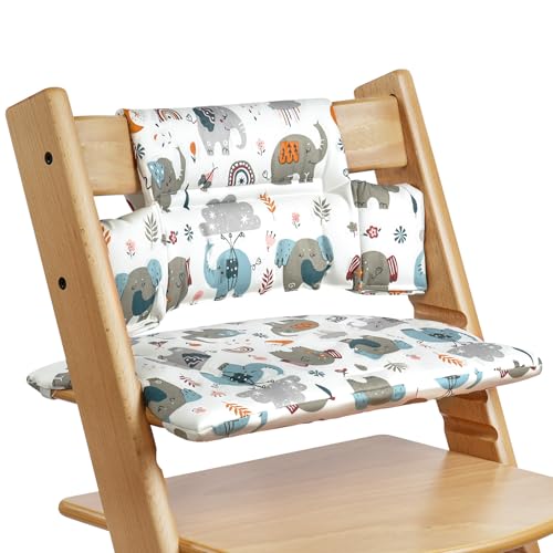 Vicloon Coussin Chaise Haute Bébé, Coussin de Siège Compatible avec Stokke Tripp Trapp, Coussins et Housses pour Chaises Hautes, Amovible, Fixation Facile,...