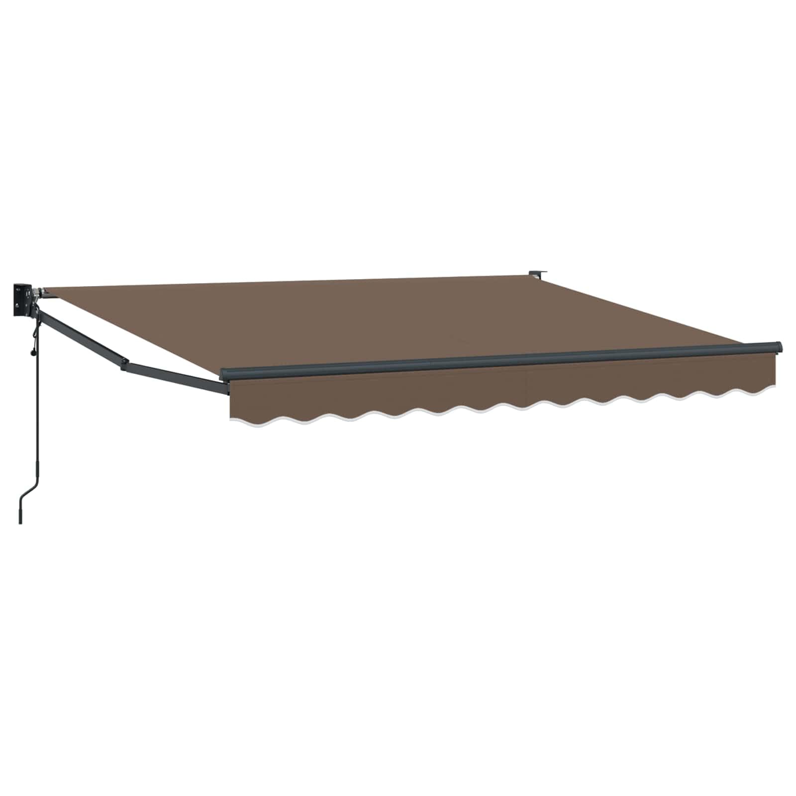 vidaXL Toldo retráctil Gris Topo 4 x 2 m Poliéster y Metal