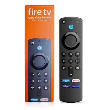 Controle Remoto Compatível com Stick Fire com Comando de Voz e teclas de atalho Substitui modelo ORIGINAL com mesmas funções Controle Fire TV Stick Lite, Fire TV Stick e Fire TV Stick 4K