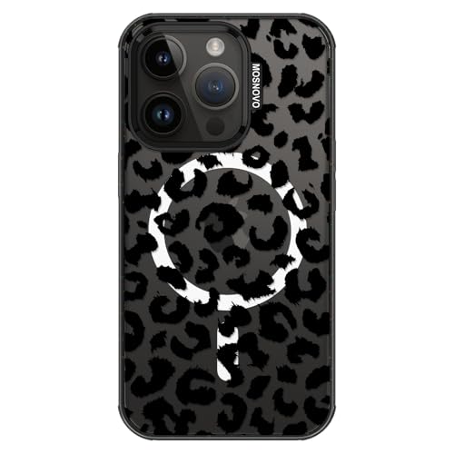 Coque iPhone 14 Pro imprimé léopard noir antichoc 3m