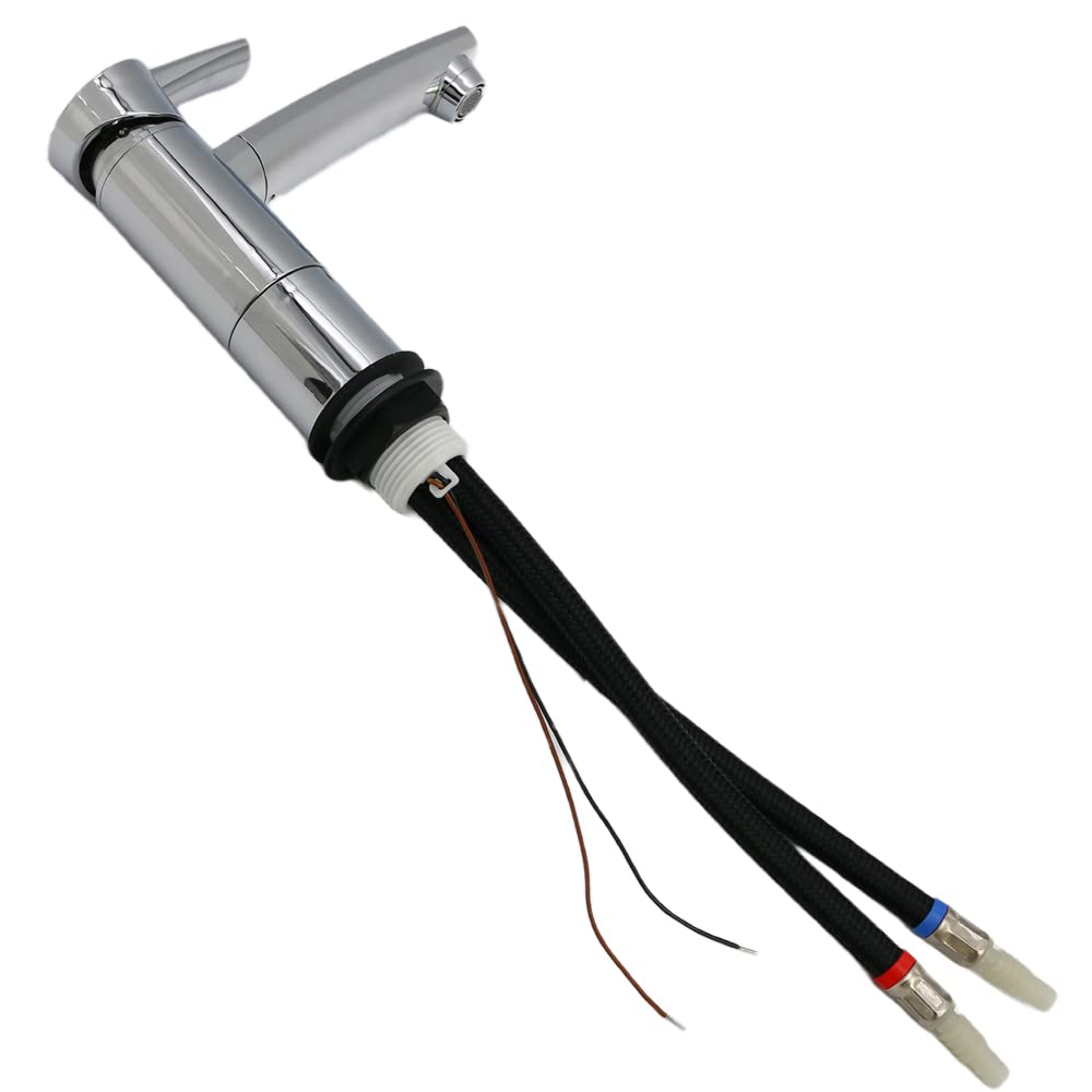 Grifo monomando Como para Autocaravana, Caravana, Camping, Barco, Interruptor Cromado