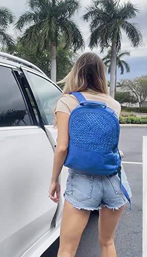 Image of RUSTIC TOWN Leather Laptop Backpack for Women - Washed Leather Multipurpose Handbag, School College Bookbag Camping Daypack Fashion Shoulder Travel Bag