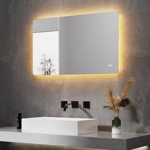 ELEGANT Wandspiegel, badkamerspiegel, led-badkamerspiegel, 100 x 60 cm