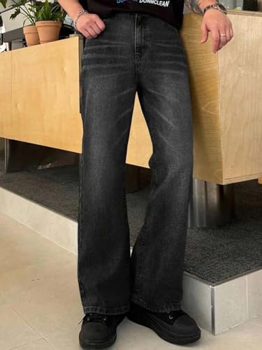 Image of KOTTY Men Jeans || Baggy Fit Jean's for Man || Loose Fit Low Rise Denim || Stretchable Casual Wear Jean,s || Dance Rap Rapping Style Pant for Men || Denim Cotton Jeans