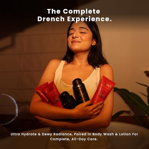 Image of Drench Collector Box - Ultra Hydrate & Dewy Radiance Complete Body Care Set | 2 Body Wash + 2 Body Lotion | With Niacinamide, Hyaluronic Acid, Glutathione & Vitamin C | Premium Gift Set | Unisex