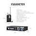 D Debra Audio PRO ER-102 UHF IEM Mono Wireless in Ear Monitor System with Monitoring Type for Stage, Band, Recording Studio,Guitar, Live Performance (Single Channel, 2 Bodypack)