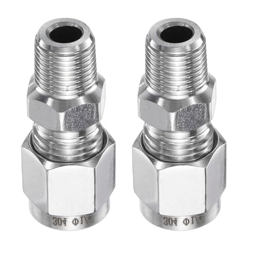 Raccord à compression 6,35 mm solution anti-fuite filetage mâle 1/8 NPT - 2