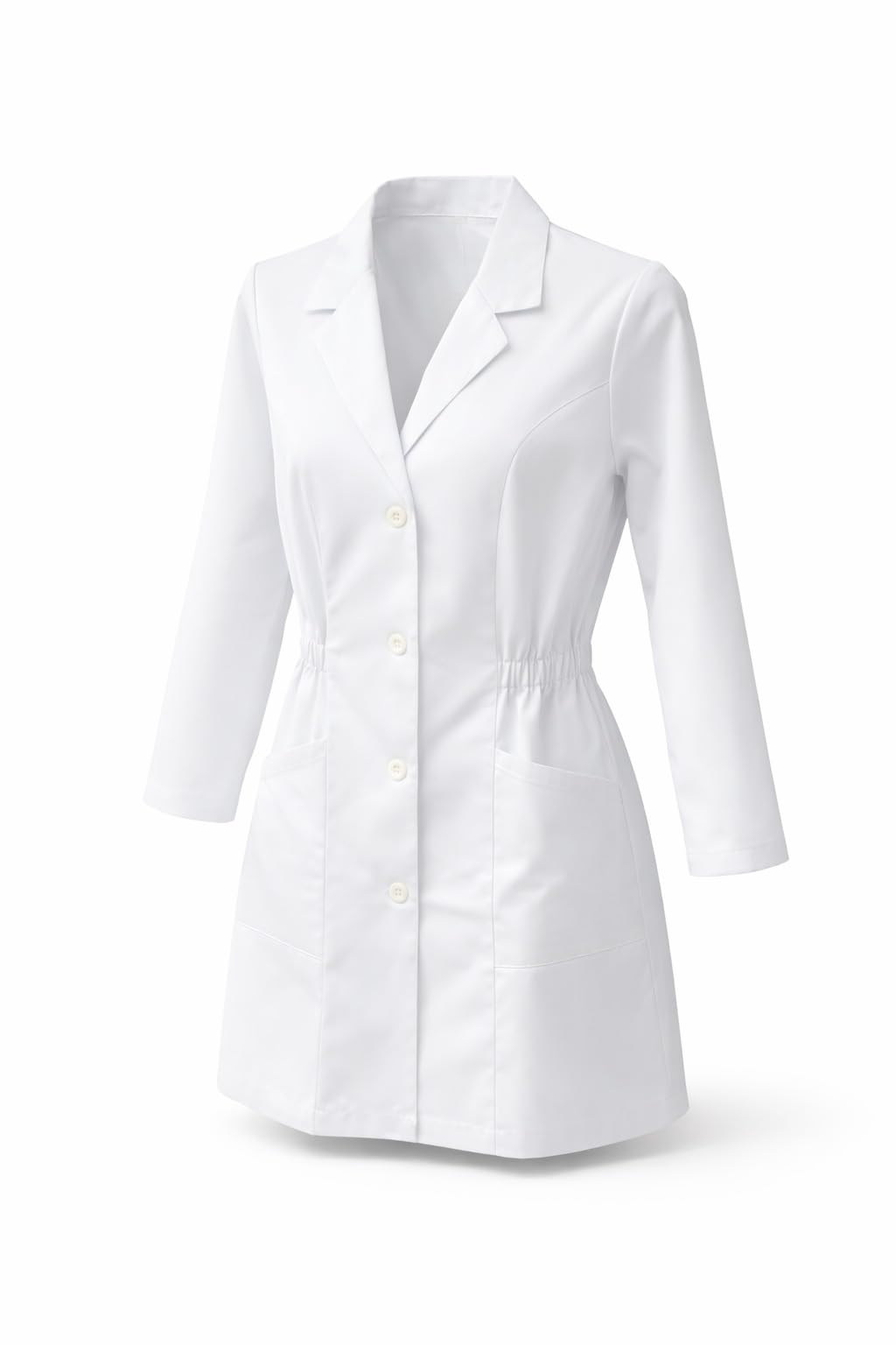 Prenda de Laboratorio Profesional Mujer Manga Larga Poliéster Algodón Científica Médica Enfermería Uso Escolar Hospital Clínico Prácticas Química Biología Disfraz Adulto Modelo 8163