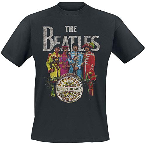 The Beatles T-Shirt SGT Pepper's Noir XL : Vibrez au Rythme des Années 60