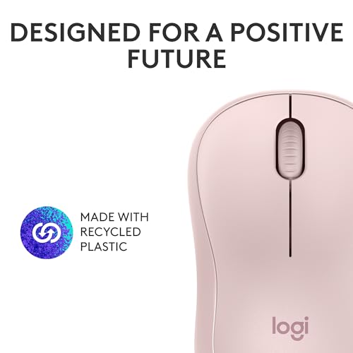 Logitech M240 Silent Bluetooth Mouse, Wireless, Compact, Portable, Smooth Tracking, 18-Month Battery, for Windows, macOS, ChromeOS, Compatible with PC, Mac, Laptop, Tablets - Rose Logitech M240 Silent Bluetooth Mouse, Wireless, Compact, Portable, Smooth Tracking, 18-Month Battery, for Windows, macOS, ChromeOS, Compatible with PC, Mac, Laptop, Tablets - Rose
