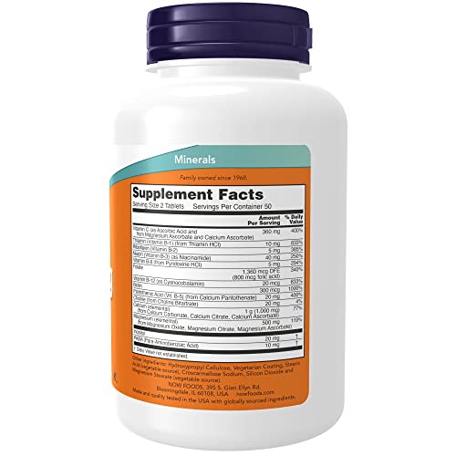 Now Supplements, Cal-Mag Stress Formula With B-Complex And Vitamin C, 100 Tablets #TOP1