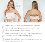 Simple Wishes Hands-Free Pumping Bra - Comfortable, Adjustable, Customizable - Converts Nursing Bra or Maternity Bra to Breast Pump Bra - Bra for Breastfeeding Pumps for Women - L+ - Pink | Convert Any Nursing Bra to Pump Bra, Fits XS–Plus in Two Adj