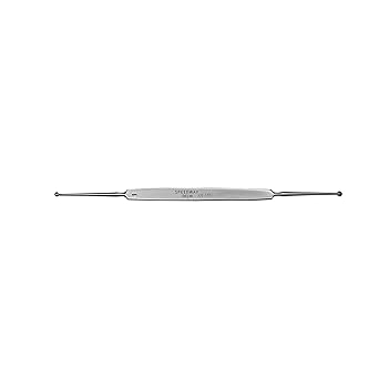 Chalazion Curette Double Ended Size 1 & 2, Stainless Steel, FDA Approved, 132 mm