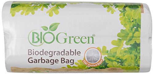 Biogreen Disposable Garbage Bag White (Pack of 20)