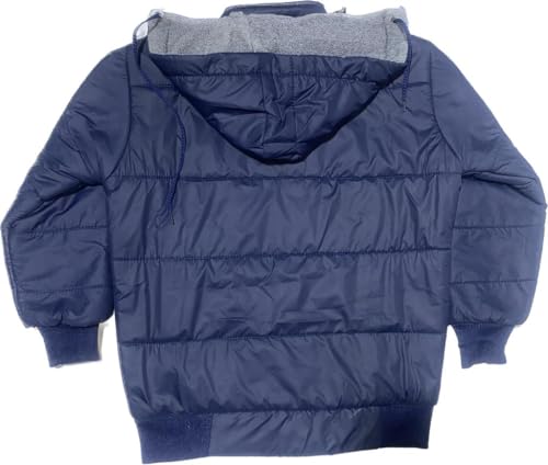 Image of Regular Fit Nylon Simple Design Blend Full Sleeve Winter Jacket for Boys