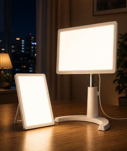 Light Therapy Lamp, 3 in 1 UV-Free Full Spectrum Sunlight Table Lamp