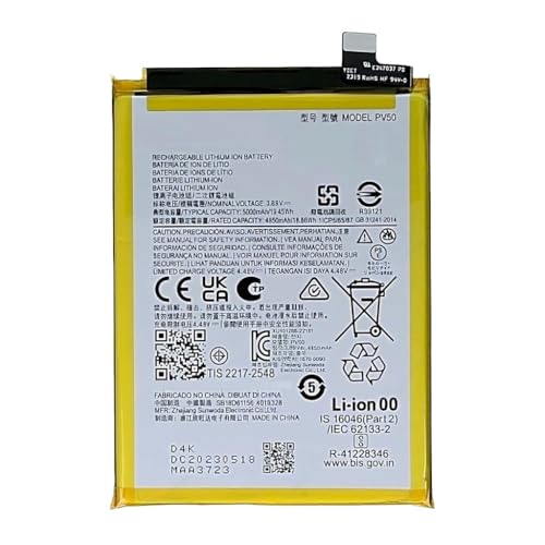TD24H Bateria PV50 para Motorola Moto G73 5G XT2237 5000 mAh