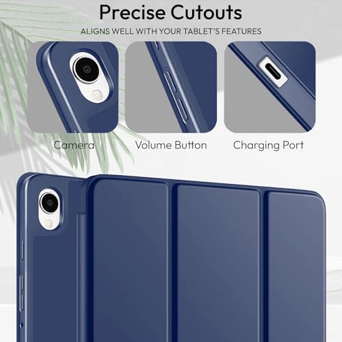 Image of Robustrion Cover Case for Samsung Galaxy Tab S11 11 inch Cover with [S-Pen Holder], Flip Cover Case for Samsung S11 Tablet 11 inch [Auto Sleep Wake] - Navy