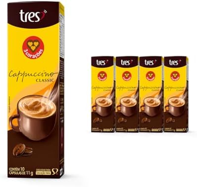 3 Corações Pack Cápsula de Cappuccino Classic TRES - 40 un