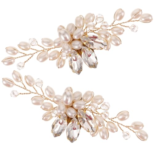 Homoyoyo 1 Par Hebilla De Zapato De Strass De Perlas Maceteros Ramillete De Baile Encanto Clips De Zapatos Para La Fiesta De Bodas Ropa Calcetines Sonajero Tulipán Ramillete De Novia Metal