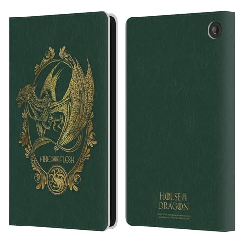 Étui portefeuille Amazon Fire 7 2022 en cuir aspect premium House of The Dragon
